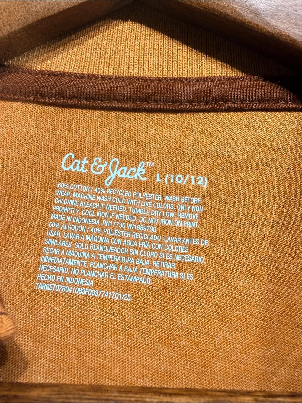 Cat & Jack Orange Polo and Green Shorts Matching Set